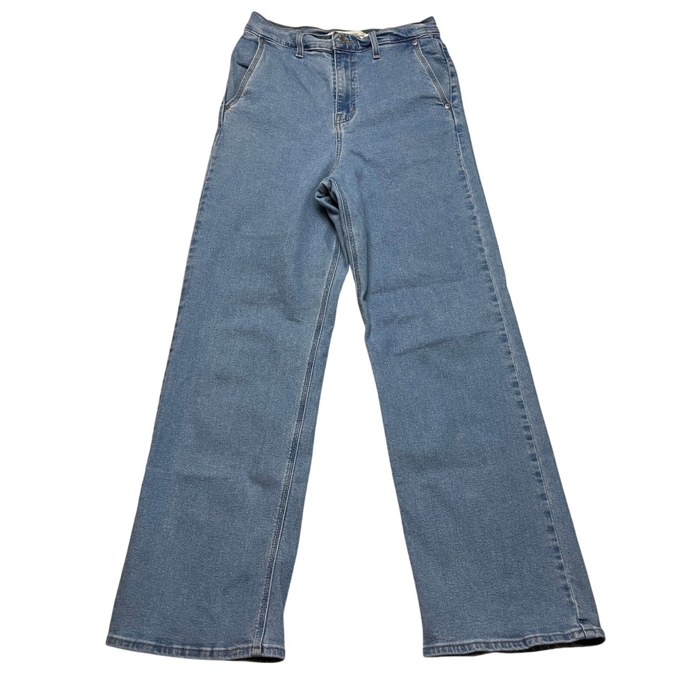 Levi‎ Strauss Signature Jeans Womens 4 Blue Heritage High Rise Loose Straight